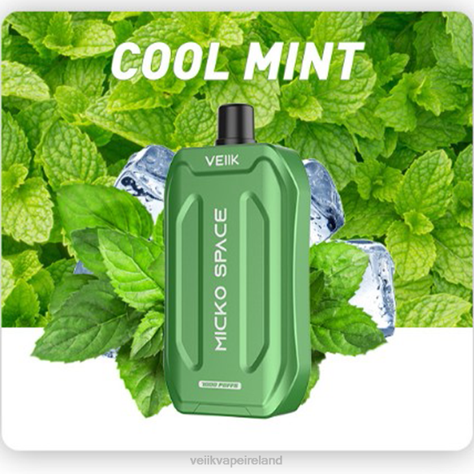 Cool Mint VEIIK pod Ireland - VEIIK Micko Space Disposable Vape 7000 Puffs 08FH36